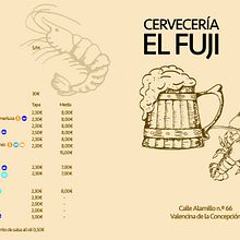 Carta Bar FUJI. Graphic Design project by Ismael Molina Diaz - 10.01.2015