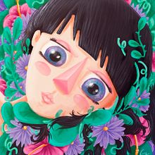 Ilustraciones mujeres florales. Un proyecto de Ilustración tradicional y Pintura de Carolina Zavala - 02.03.2018