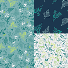'Transición del invierno a la primavera'. Pattern Design, and Vector Illustration project by Marina Calvo - 03.02.2018