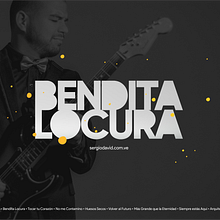 Bendita Locura - Sergio David - Diseño Discográfico . Un proyecto de Br, ing e Identidad, Caligrafía, Dirección de arte, Diseño, Diseño de logotipos y Diseño Web de Jonathan Prado - 27.04.2018