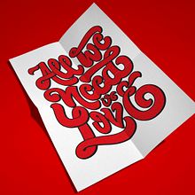 All we need is love Ein Projekt aus dem Bereich Lettering von Sebastián Ruiz Díaz - 03.03.2018