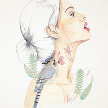 Retrato Final - Laura. Un proyecto de Bellas Artes, Diseño, Diseño gráfico, Ilustración tradicional y Pintura de lauramartinez_mg - 04.03.2018