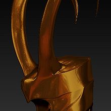 3d model of loki helmet. Een project van 3D van javier alexander Muñiz Torrez - 13.09.2016