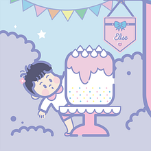 Diseño de cumpleaños / 2017. Graphic Design, and Traditional illustration project by Laura Gómez - 06.05.2017