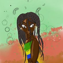 Diosa de Ébano. Traditional illustration project by Harlin Díaz Salas - 03.06.2018