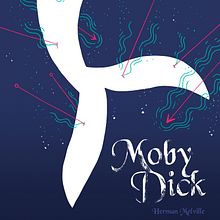 Moby Dick (book cover). Editorial Design, and Traditional illustration project by Fran Pulido - 03.07.2018