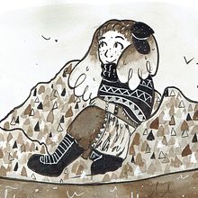 inktober 2017. Traditional illustration project by Esther Rubert Gil - 03.07.2018