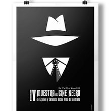 Cartel Muestra de Cine Negro #poster, #graphicdesing, #illustration. Information Design, and Editorial Design project by Fabian L. García Acevedo - 03.08.2018