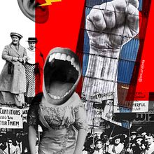 Cartel para el Día Internacional de las Mujeres 2018. Collage, and Graphic Design project by Nuriet García - 03.08.2018