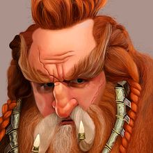 Dain Iron Foot Fanart - The hobbit . Un progetto di Illustrazione tradizionale di paolahf - 11.03.2018