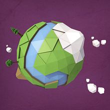 Low Poly World. 3D, and Art Direction project by Elena Moreno Greciano - 03.11.2018