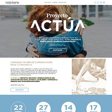 Diseño Web para Proyecto Actúa . Un proyecto de Desarrollo Web de Francisco Javier Martín Rodríguez - 08.03.2018
