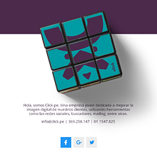 Diseño Web | Maqueta | Click | Avance . Un progetto di Web development, Direzione artistica, Design, Graphic design, Web design e UX / UI di Gustavo Yucra - 13.03.2018