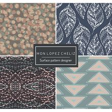 Pattern Design. Design, Pattern Design, Graphic Design, Traditional illustration, and Vector Illustration project by Mon Lopez Cheliz - 03.13.2018