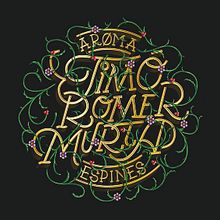 AMORA & ESPINES. Graphic Design, Traditional illustration, and Lettering project by Vicent Faus - 03.13.2018