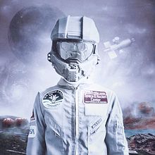 Astro. Collage, and Traditional illustration project by Pilar Santiño - 03.14.2018
