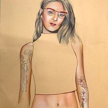 Mi Proyecto del curso: Ilustración con pastel y lápices de colores. Traditional illustration project by paloma30bb - 03.15.2018
