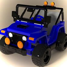 Jeep Fisher Price. 3D, To, and Design project by ANA MARIA VALBUENA GAMBOA - 03.14.2018