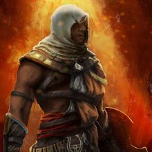 Bayek de Siwa, Assassin's Creed Origins. Ein Projekt aus dem Bereich Traditionelle Illustration und Bildende Künste von Alicia Varela Martínez - 01.07.2017