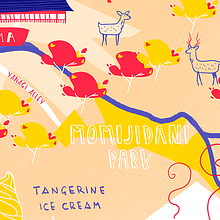 Mapa de Miyajima . Design, Traditional illustration, T, and pograph project by Cris Tamay - 03.09.2018