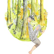 Piel de oso, Jacob y Wilhelm Grimm.  . Projekt z dziedziny Trad, c i jna ilustracja użytkownika niklancourt - 15.03.2018