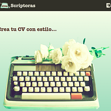 Scriptoras. Crea tu CV. Web Development project by Aida Albarrán Blanco - 12.16.2017