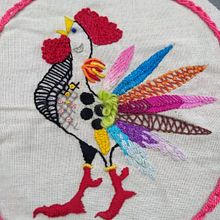 Mi Proyecto del curso: Técnicas de bordado: ilustrando con hilo y aguja. Bordado projeto de Silvia Liliana Garavagno - 17.03.2018