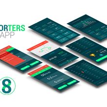 Prototipado App móvil deportiva. Un proyecto de Diseño Web, Diseño gráfico y UX / UI de Miriam D.J. - 30.10.2016