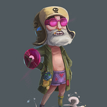 Camionero - Character desing. Un projet de Illustration traditionnelle de pablodeiver - 20.03.2018