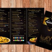 Menú Restaurante El Encuentro. Editorial Design, Graphic Design, and Photograph project by Jose Nieto Villalba - 01.10.2018