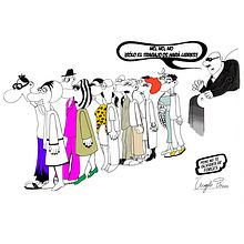 Exposición colectiva Homenaje a Forges- Dimad y Autoedita o muere, Matadero (Madrid).  Ein Projekt aus dem Bereich Bildende Künste, Comic, Verlagsdesign, Grafikdesign und Traditionelle Illustration von Ángela Brun - 21.03.2018
