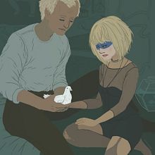 Blade Runner - Roy and Pris. Un proyecto de Ilustración tradicional de Sara HP - 21.06.2017