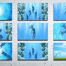 Storyboard para el anuncio de agua Mangali. . Un progetto di Illustrazione tradizionale di Sr Véctor - 21.03.2018