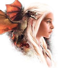 Juego de tronos: Daenerys. Un progetto di Belle arti e Illustrazione tradizionale di Rednieh - 09.03.2018