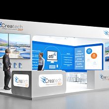 Diseño de stand Createch 360º - Ifat 2018 - Munich . % M. Mercedes Aramendia Ramos tarafından hazırlanan 3D, İç Mimarlık, Markalaşma ve Kimlik, Ola, lar, İnfografikler, Tasarım, Ve Set Tasarımı projesi - 03.22.2018