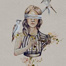 Aletheia. Ilustración y collage.. Un proyecto de Collage e Ilustración tradicional de Coral - 22.03.2018