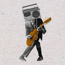 Vinilo FM Radio. Br, ing, Identit, Graphic Design, and Traditional illustration project by Marilu Rodriguez Vita - 03.23.2018