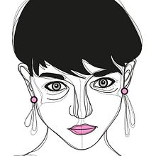 Ilustración de rostros. Un projet de Design , Illustration traditionnelle et Illustration vectorielle de Paz Garcia - 23.03.2018