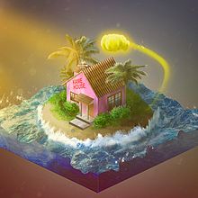 Kame house. Projekt z dziedziny Trad, c i jna ilustracja użytkownika emiliano_3d_zb - 25.03.2018