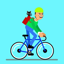CICLISTA . Animation project by Daniel Moon - 03.20.2018