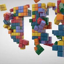 logo tetris. Un projet de 3D, Animation , et Motion design de wuilmer Davila Bonet - 28.03.2018