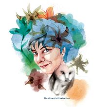 Mi Proyecto del curso: Retrato ilustrado en acuarela. Traditional illustration project by Mary Vallverdu - 04.01.2018