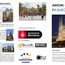 Folleto Gaudí - BCN. Un proyecto de Arquitectura, Arte urbano, Diseño, Diseño de la información, Diseño editorial, Educación y Paisajismo de Mercedes Janowska - 07.01.2015