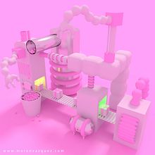 La máquina que no sirve para nada. . 3D, Animation, and Graphic Design project by Fco Javier Morón Vázquez - 04.02.2018
