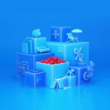 Santalucia Cubes. 3D, Art Direction, and Graphic Design project by JVG - 04.03.2018