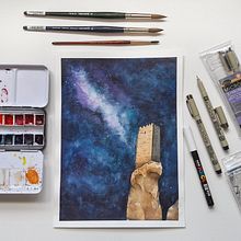 Mi Proyecto del curso: Técnicas modernas de Acuarela. Fine Arts, Traditional illustration, and Painting project by Nathalie Arana - 04.03.2018