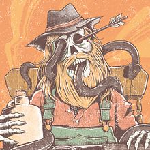 Redneck Gig Poster. Graphic Design, Traditional illustration, and Lettering project by Buba Viedma - 03.01.2018