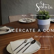 Restaurante La Sastrería. Un proyecto de Desarrollo Web y Diseño Web de Rubén Salazar - 04.04.2018