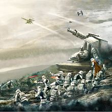 Star Wars Battle front concept art. Architecture, Fine Arts, Film, Video, TV, Game Design, Photograph, and Traditional illustration project by Gabriel Navarro Romero - 04.05.2018