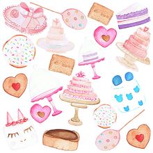 Roll Up para Cake shop . Un progetto di Pattern design di Natalie Gomez Yanci - 05.04.2018